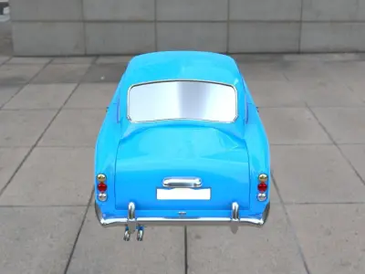 Aston Martin DB5 Low-poly 3D model