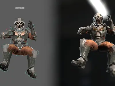 The Space Engineer Low-poly 3D model