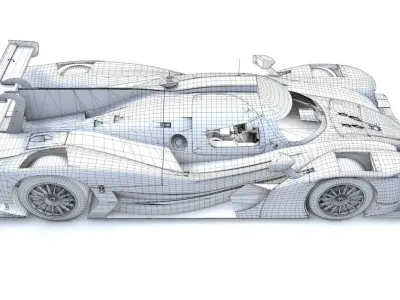 Ligier JSP325 LMP3 Low-poly 3D model