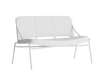 Slate Outdoor Loveseat 3D model