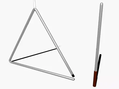 Triangel triangle and stick Free 3D model