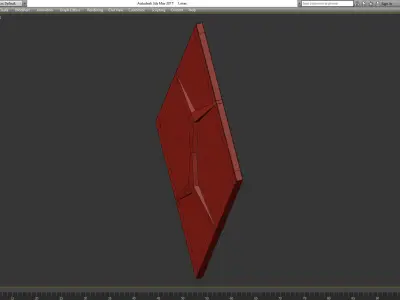 3d panel decoration low poly 3d model Low-poly 3D model