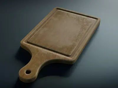Cutting Board Low-poly 3D model