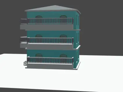 3d model apartment  for architecture and games  3D model