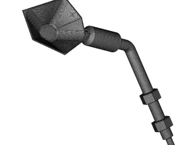 Plastic Motorcycle Mirror Cover Toy 3D model