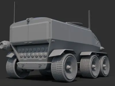 Toyota Lunar Cruiser Jaxa Moon Rover 3D model