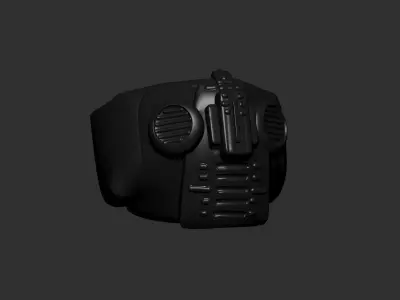 helmet high poly sculpt 3d printable  3D model 34