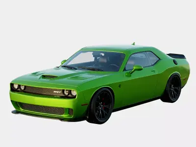 Dodge Challenger SRT 392 2017 Low-poly 3D model