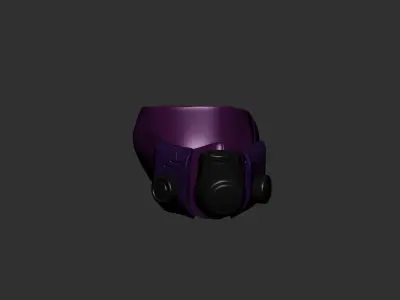 GAS MASK high poly sculpt 3d printable  3D model