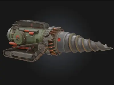 Subterranean Drill Machine  Engineered for the Depths 3D model