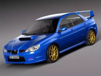 Subaru Impreza STi -2006 3D model