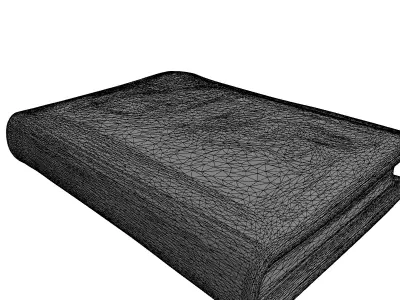 Luxury Crocodile Skin Bound Book Low-poly 3D model