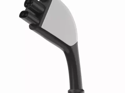 Electric Vehicle Charging Plug Socket 01  3D model