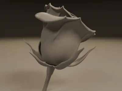 Rose flower 3D print model purchase