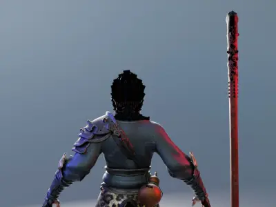 Black Myth Wukong  Rigged 3D Character Model high quality 3D model