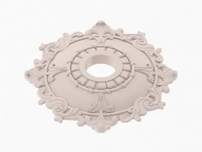 Classic Ceiling Medallion 02 3D model