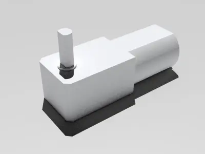 N20 motor shaft on side 3D print model