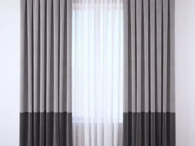 Set 108 Curtains 3D model