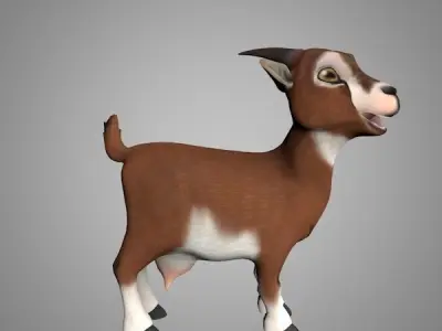 Goat or Goatling Low-poly 3D model