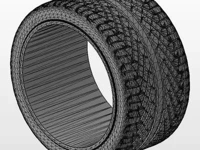Set of wheels for your scale model of Lambo Acosta 3D print model