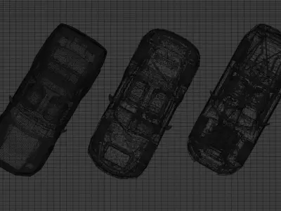 car JDM CAR s meet up Low-poly 3D model