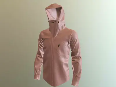 NIKE TECHWEAR  HOODED JACKET PBR Low-poly 3D model
