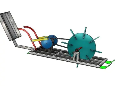 Rice Transplanter Machine 3D print model