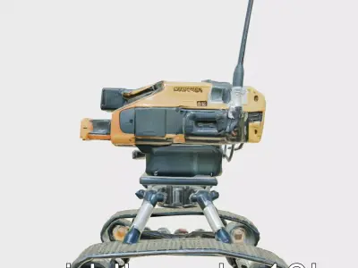 Remote-Controlled Mechanical Rescue Robot for Extreme Conditions Low-poly 3D model