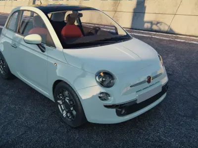Fiat 500 High Detailed 3D Model  3D model