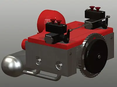 Toyan Flat-Four FS-B400 Engine - High Poly 3D Model 3D model