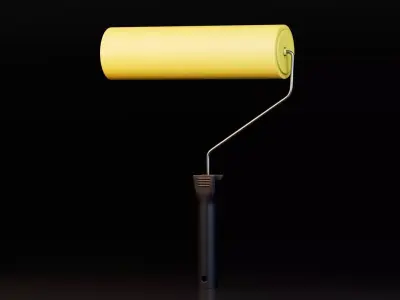 Paint Roller Free low-poly 3D model