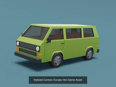 Stylized Euro Cars 80s Pack