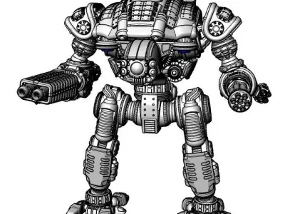 FREE-Molten Matter Projection Cannons For Project Quixote Free 3D print model