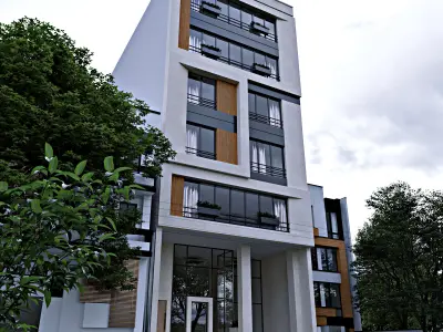 modern apartments 3D model