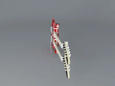 Kramer Eddie Van Halen Double neck guitar Free 3D model