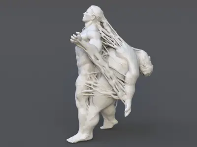 Lose Weight Men Statue 220604 3D print model