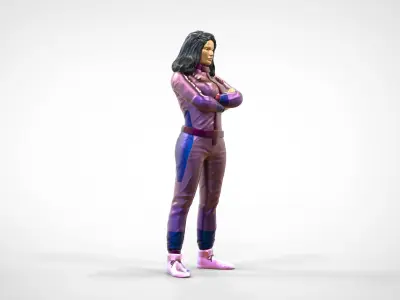 N2 Collection Drivers and Passenger 13 figure 3D Model Pack