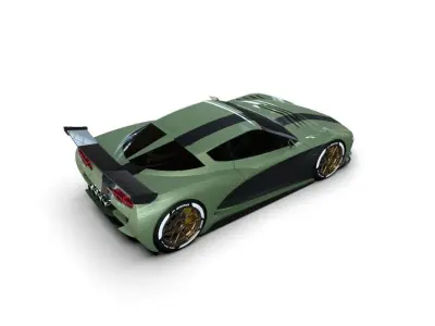 Vette Maco sport Gt Concept by CeGo 3D model