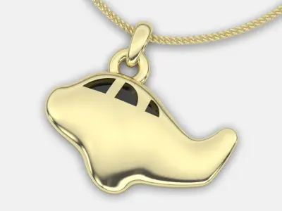 Car pendant  airplane pendant fashion fancy gold  3D print model