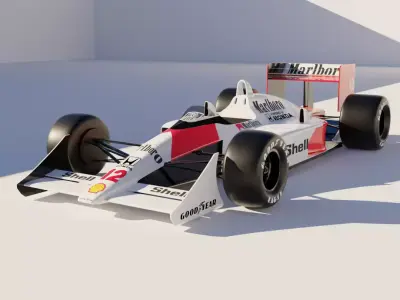 F1 Car Mclaren MP4 3D model