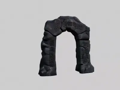 Ancient Mystical Stone Portal   3D model
