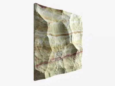 23-RockPanel sandstone rock wall art 3D model