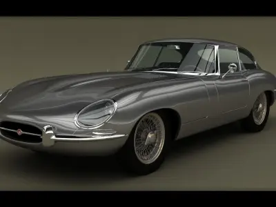 Jaguar EType Coupe 3D model