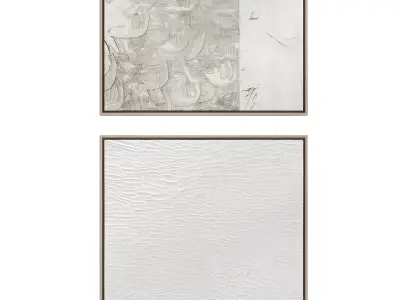 Abstract Painting Frame Set 08 3D model