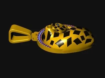 021 - HipHop Panther Pendant - Jaguar 3D print model