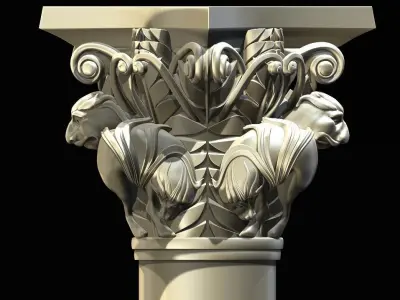 CAPITAL of the Lions FROM  Basilique Saint-Sernin de Toulouse  3D print model