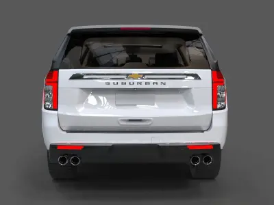 3D model car Chevrolet Suburban  3D model