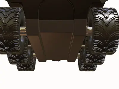 atv 6x6  Low-poly 3D model