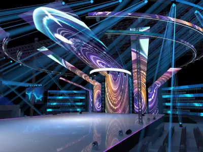 Concert stage design-1229 3D model