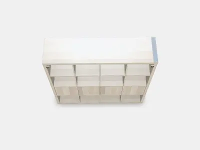 KALLAX Shelving unit with 4 inserts 20 Low-poly 3D model